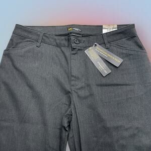 LEE Women’s 14 Short Charcoal Gray Straight Leg Pant